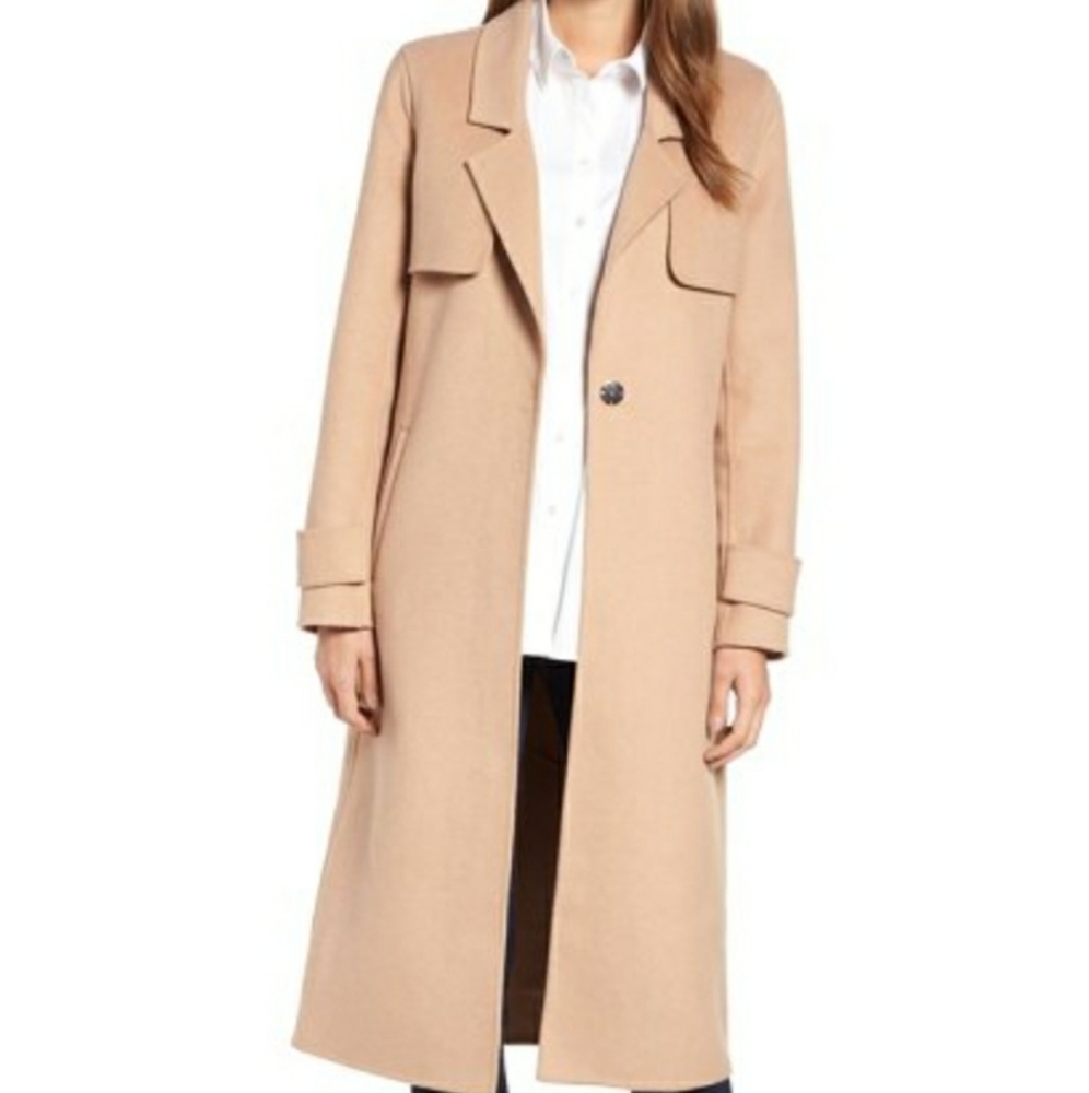 *HOST PICK* Kenneth Cole trench coat NAVY XL - Picture 1 of 15